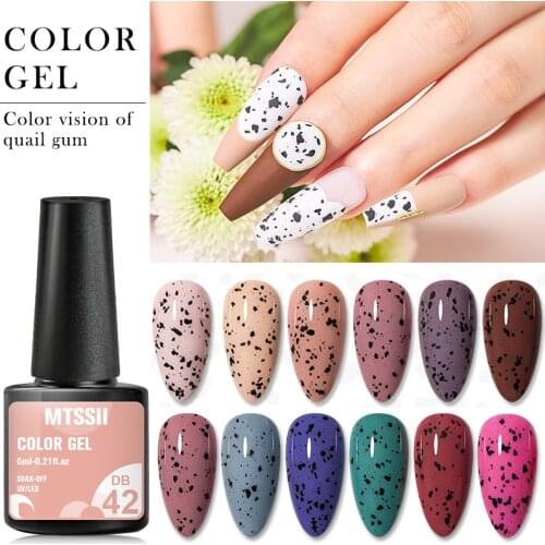 Mtssii Nail Gel 6ml Eggshell Gel Nail Polish Transparent Gel & Special Black Material Nail Gel With Any Color Base