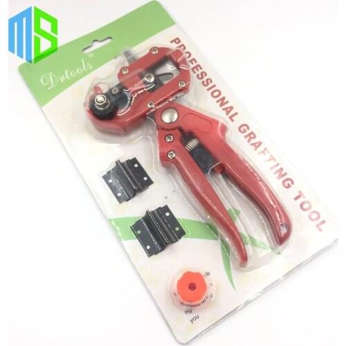 Red Set Garden Fruit Tree Pro Pruning Shears Scissor Grafting cutting Tool +2 Blade garden tools set pruner Tree Cutting Tool