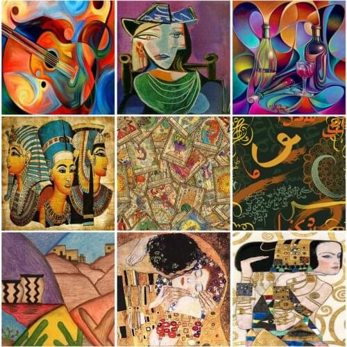 SDOYUNO Full Square/Round 5D Diamond Painting Abstract Figure DIY Diamond Embroidery Icon Mosaic Home Decor