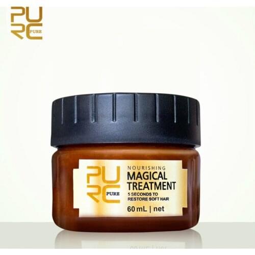 PURC Magic keratin Hair Treatment Hair Mask 60ml 5 Seconds Repair Damaged Hair Roots Restore Soft Hair Care