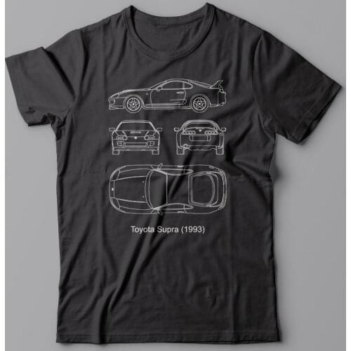 2019 Print Letters Men T-Shirt 100% Cotton Blueprint Japanese Ae86 Ae 86 Car Auto- Technical Tee Shirt, Jdm Drift Tee Shirts