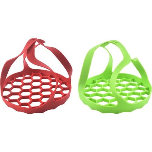 6 Qt/8 Qt Pressure Cooker Sling Steamer Silicone Bakeware Lifter Instant Pot Accessories Anti-scalding Egg Steamer Rack