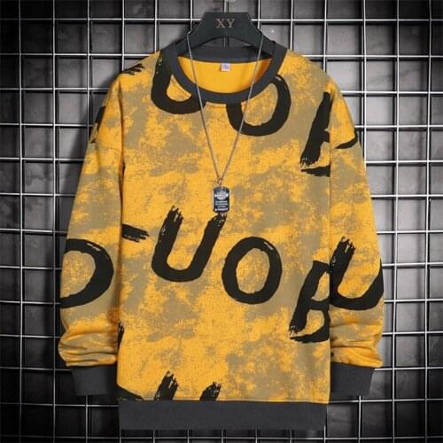 Mens sweatshirt Fashion Streetwear Hip Hop Mens hoodie sweatshirt new product round collar Mens Hoodies