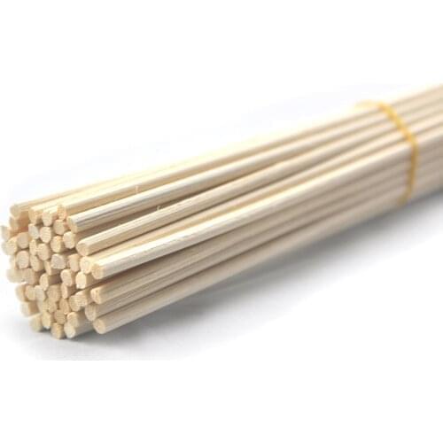 Ougual 50pcs/set 30cm*4mm Natural Rattan Reed Diffuser Replacement Sticks Black Brown Natural Color