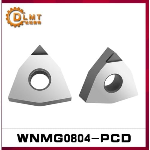 1PC WNMG PCD Diamond Inserts WNMG080402 PCD WNMG080404 PCD WNMG080408 PCD CNC Indexable Insert Special For Lathe