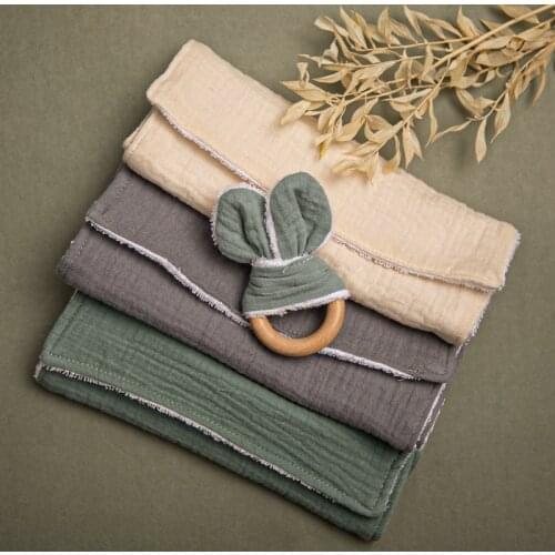 1PCS Newborn Baby Towel Soft Cotton Fabric Absorbent Gauze Bibs Feeding Bath Towel Baby Shower Gift Burp Cloth Kids Wipe