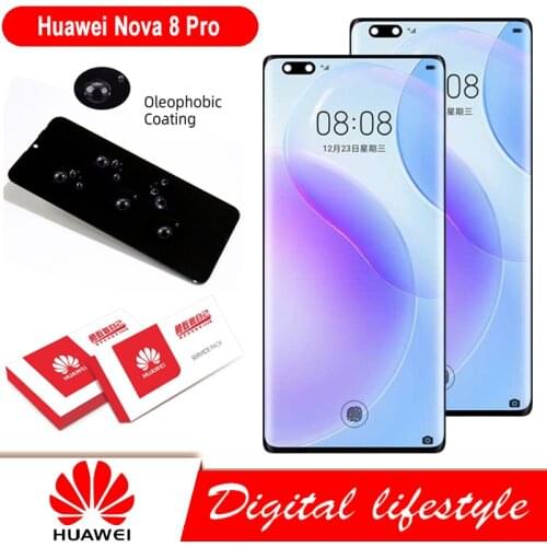 100% Original 6.72'' Display with frame for Huawei Nova 8 Pro 5G LCD Touch Screen Digitizer Assembly BRQ-AN00 LCD Repair Parts