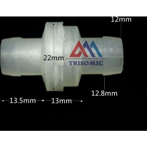 12mm One Way Valve Material PP Non-Return Valve Check valve Spring type fluororubber for oil ozone water(for drinking)