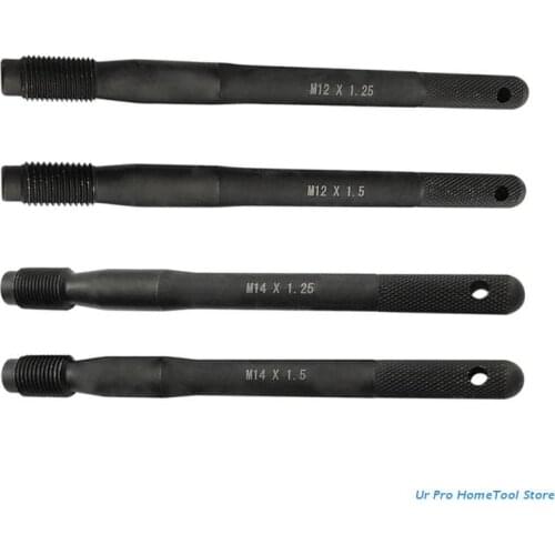 Black Wheel Hangers Alignment Pin Guide Tools - 12x1.25/12x1.5/14x1.25/14x1.5 Positioning Pin 160mm/6.3 inches M17E