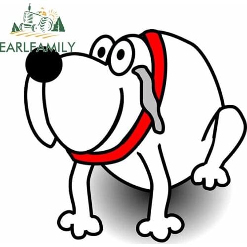 EARLFAMILY 13cm x 12.8cm for Collars for Dog Car Sticker DIY Laptop Fine Windshield Scratch-proof Waterproof Decal Decoration