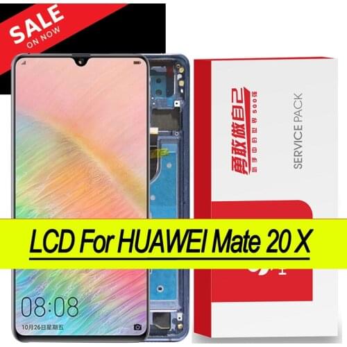 Original 7.2'' FHD 1080 x 2244 AMOLED Display for Huawei MATE 20 X LCD Touch Screen Digitizer Assembly MATE 20X Repair Parts