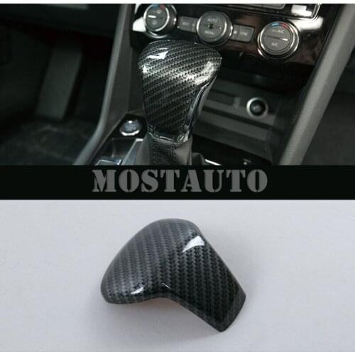 For Volkswagen Atlas 2017-2019 ABS Carbon Fiber Interior Gear Shift Knob Trim 1pcs Car Accessories Interior Car Decor Car Trim