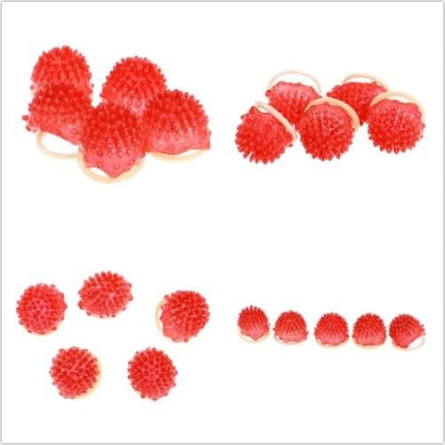 1PC/5PCS Flower Penis Ring Ultra Thin Condoms 3D Ribbed Dotted Spike Latex Lubricated Grease Rubber For Men Delay Thorned Condom