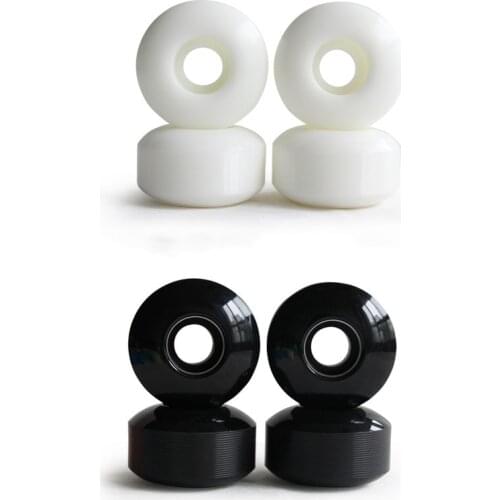 Skateboard Wheels with Bearings 52X30mm Street PU Wheels Skateboard Parts Cruiser Longboard Wheels (Set of 4)