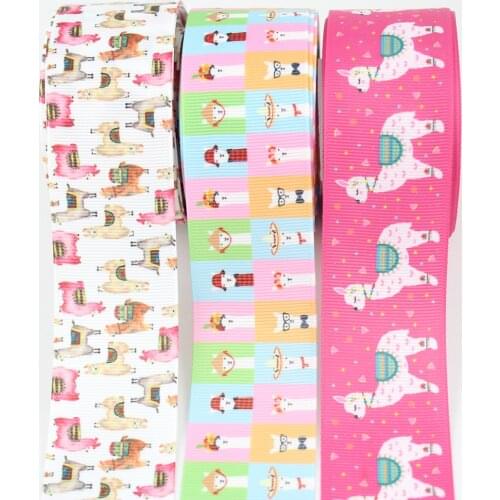New arrival 1-1/2" Cartoon sheep printed Grosgrain Ribbon 38mm Sewing diy accessories decoration ribbons 10 yards