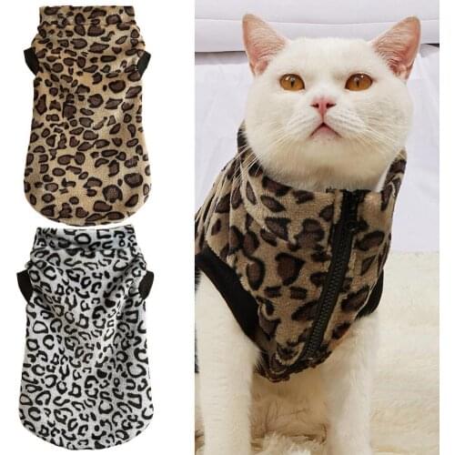 Pet Jacket Unisex Dog Winter Clothing Plush Skin-friendly Lovely Cat Dog Two-legged Vest Clothes