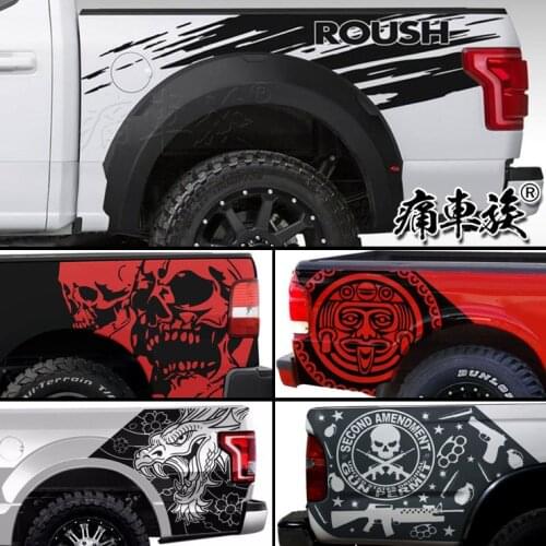 2PCS Decals For Ford Ranger Raptor Pickup Accessories Vinyl Car Stickers Tire Stamping Compass Adventure Off Road Graphic