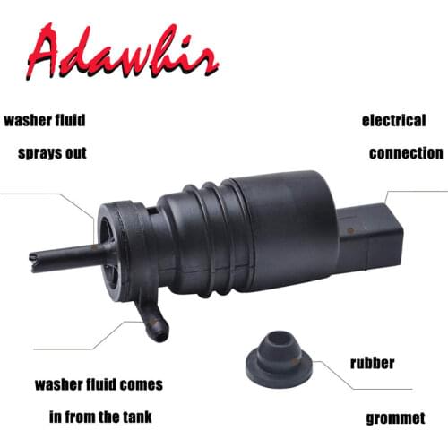 Windshield Washer Pump fit for BMW E36 E46 E39 E60 E61 318i 323i X3 X5 Z3 Z4 Z8 1J5955651 67128362154 67128377612