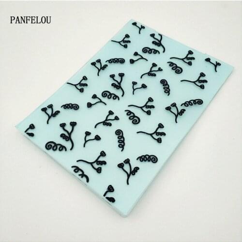 PANFELOU Easter Lovely fruit Embossing folders Plastic For Scrapbooking DIY Template Fondant Cake Photo Album Card Making