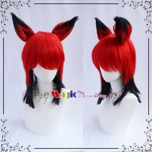 Hazbin Cosplay Hotel ALASTOR Cosplay Wigs Hair Props Halloween Carnival Christmas Costumes Accessories