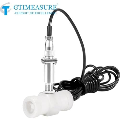 PE Anticorrosive Turbine Flowmeter Liquid Water Flow Meter Sensor Sulfuric Acid Hydrochloric Acid Measurement Pluse