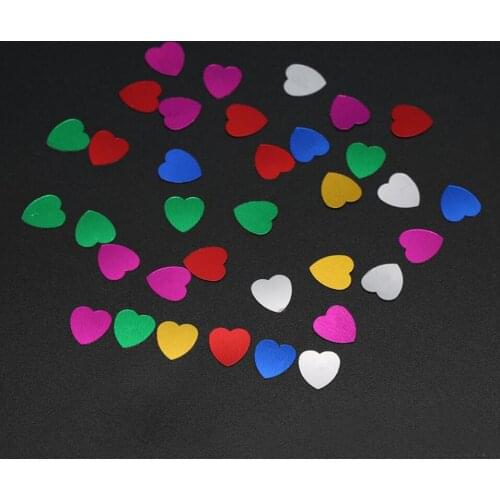 150g 5,000pcs Mixed Colors 10mm Heart Plastic Sparkle Confetti For Wedding Bridal Party Table Decoration Sprinkles