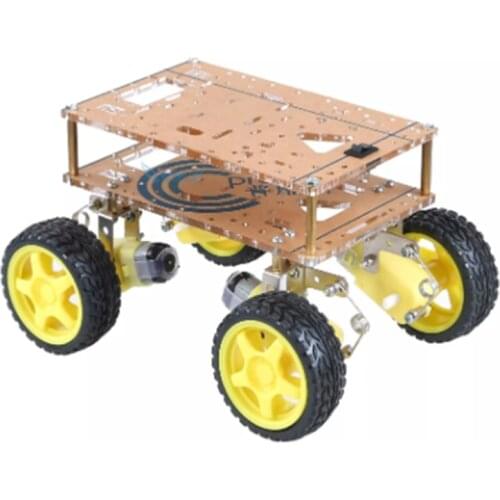 4WD Suspension Robot Car Chassis 5kg Load Intelligent Shock Absorption Free Battery Box for Arduino Wifi DIY Parts