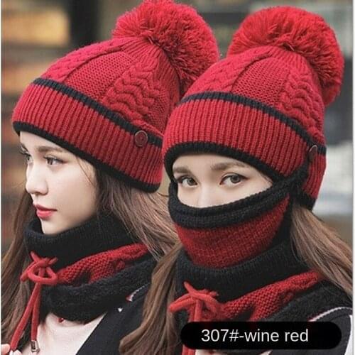 2020 New Fashion Hat Winter/winter Thick Hat Neck Lady Warm Knit Hat Hats for Women High Quality Bonnets for Women