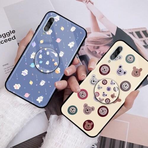 Animal Cartoon Silicone Back Case For Samsung Galaxy S11 S20 Plus Airbag Holder Luxury Cover For Samsung S20 Ultra S11e