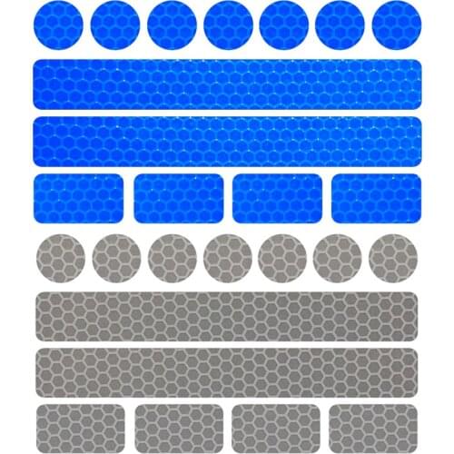 5pieces/lot Reflective Bicycle Stickers Adhesive Tape For Bike Safety White Red Yellow Blue Bike Stickers Bicycle Accessories