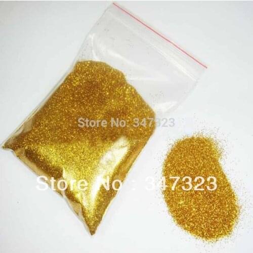 TCM0205 Gold Color Shining 0.2MM Size Nail Glitter Powder for nail Art nail polish and other DIY decoration