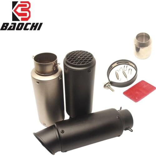 Universal 61MM Motorcycle Exhaust Pipe Scooter Modified Muffler Pipe Escape Moto for Yamaha R1 BMW S1000RR CBR1000RR GSXR1000