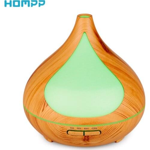 Air Humidifier Electric Colorful Night Light Fragrance Nebulizer Essential Oil Diffuser for Spa Yoga Office Auto Shut Off 300ml