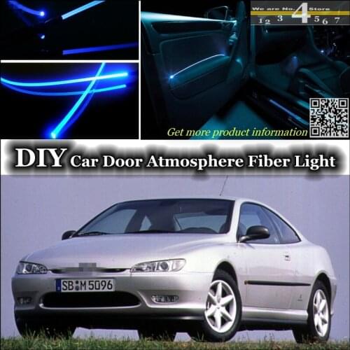 Interior Ambient Light Tuning Atmosphere Fiber Optic Band Lights For Peugeot 406 407 408 508 Inside Door Panel illumination
