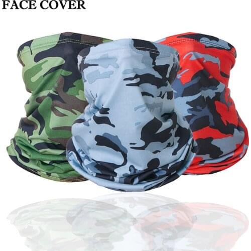 Military Tactical Bandana Summer Face Scarves Tubular Head Mask Scraf Camo Anti-UV Windproof Soft Neck Gaiter Cover Men Women