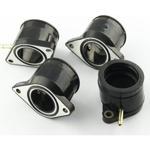 4pcs Motorcycle Carburetor Interface Manifold Intake Glue for Yamaha XJ900 31A 58L XJ900F 900 4BB OEM：31A-13586-00 31A-13596-00