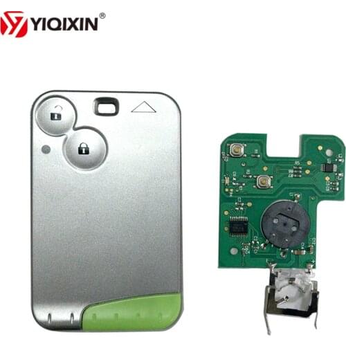 YIQIXIN 5Pcs 2 Button Keyless Smart Car Key Card Remote Key For Renault Laguna Espace Velsatis 2001-2009 433Mhz Free Shipping