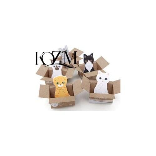 1pcs Cute cat Memo Pads stickers Sticky notes writing paper Notepad Kawaii stationery Office papeleria Supplies Notas