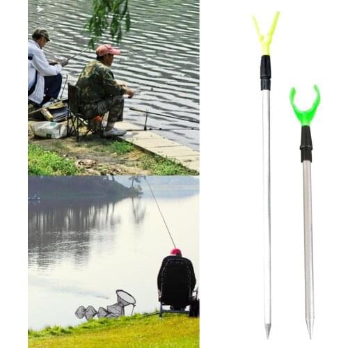 1PCS Adjustable Metal Fishing Rod Holder Fishing Stand Bracket Aluminum Pole Rack Fishing Rods Holder Fishing Accesssories
