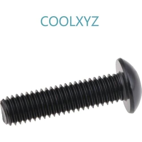 304 Black Stainless Steel Round Head Hexagon Screw Pan Head Hexagon Screw/Bolt M3 M4 M5 20PCS