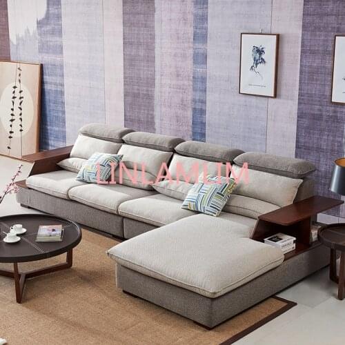 8812 Fabric sofa set living room sofa furniture corner sofa sets home furniture sectional sofa modern L shaped with storage