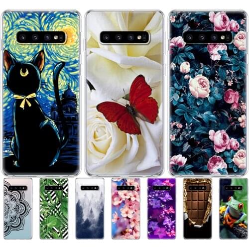 For Samsung Galaxy S10 Case S10Plus Silicone TPU Cover Phone S10 E Case On For Samsung S10 Plus G975F S 10 SM-G973F transparent