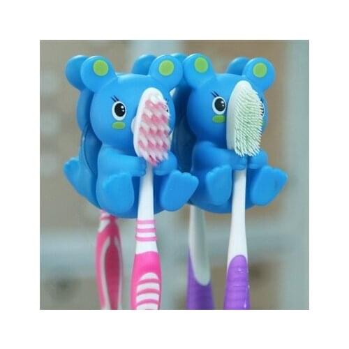 Cute animal toothbrush rack kids love toothbrush holder high quality 6.5*4.5*3cm 2pcs/pack Free Shipping
