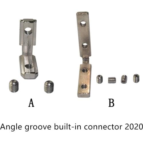 Angle groove connector 2020 aluminum profile straight code l-type internal include M4 or M5 screws