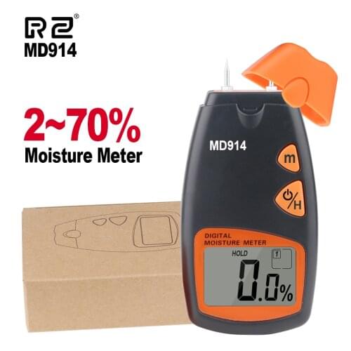 RZ Wood Moisture Meter MD914 Measure Moisture Content Of Wood 4 Pins Sensor Moisture Content In Wood Sanpometer