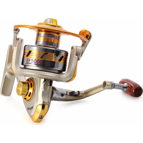INFOF EF 500- 9000 12BB 5.5 : 1 Fishing Reel Metal Spool Spinning Fishing Reels Carretilha Pesca Spinning Wheel