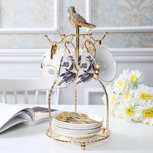 Coffee Set Bone China Luxury Porcelain Espresso Cups Tea Set Pot Cup Ceramic Mug Teapot Coffeeware Drinkware Tea Mug