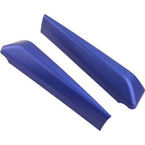 2Pcs Car Blue Inner Front Door Window A Pillar Post Triangle Cover Trim Molding Fit For Toyota C-HR CHR 2017 2018 2019 2020