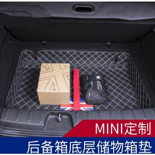 Brand New PU Style TPE+XPE Material Black Color Fully Cover ButtomTrunk Mat For mini cooper F60 F54 F55 F56 R60