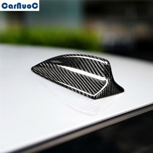For BMW 3 Series E90 Coupe M3 E46 2004-2013 Carbon Fiber Roof Shark Fin Antenna Cover Car Accessories